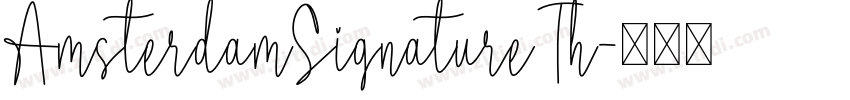 AmsterdamSignatureTh字体转换