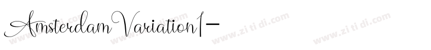 AmsterdamVariation1字体转换