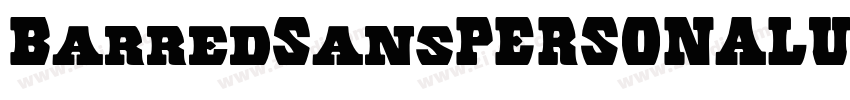 BarredSansPERSONALUS字体转换