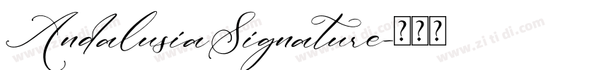 AndalusiaSignature字体转换