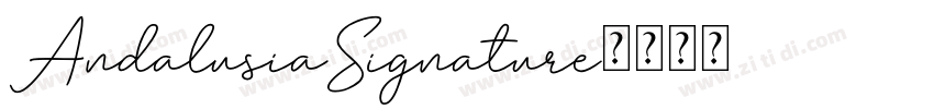 AndalusiaSignature字体转换
