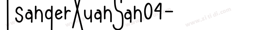 TsangerXuanSan04字体转换