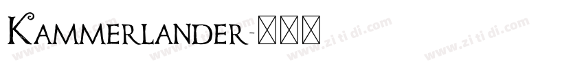 Kammerlander字体转换