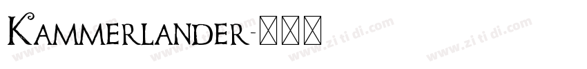 Kammerlander字体转换