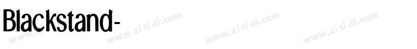 Blackstand字体转换
