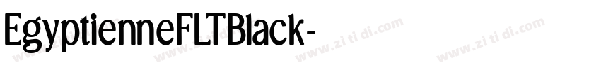 EgyptienneFLTBlack字体转换