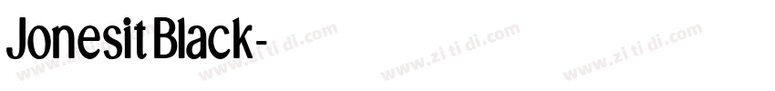 JonesitBlack字体转换