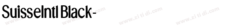 SuisseIntlBlack字体转换