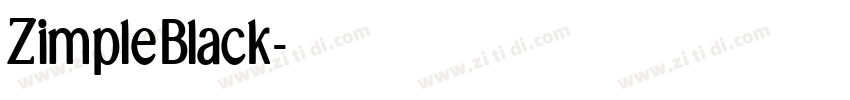 ZimpleBlack字体转换