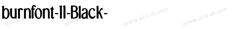 burnfont-11-Black字体转换