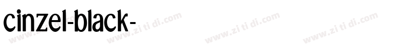 cinzel-black字体转换
