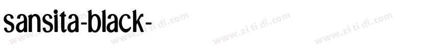 sansita-black字体转换