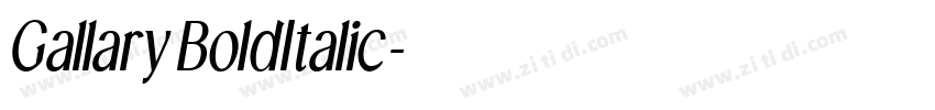 GallaryBoldItalic字体转换 GallaryBoldItalic字体转换