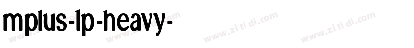 mplus-1p-heavy字体转换