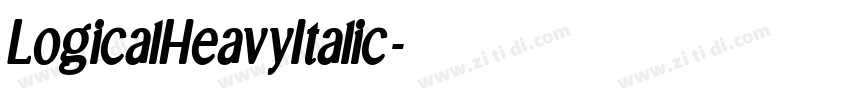 LogicalHeavyItalic字体转换