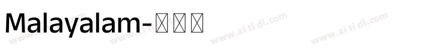 Malayalam字体转换