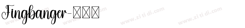 Fingbanger字体转换