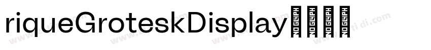 riqueGroteskDisplay字体转换