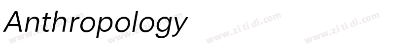 Anthropology字体转换