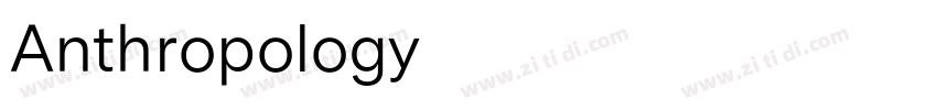 Anthropology字体转换