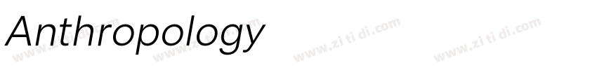 Anthropology字体转换