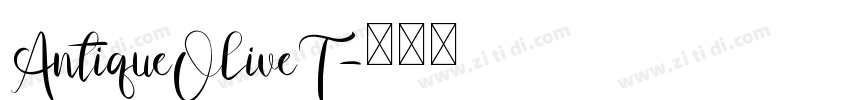 AntiqueOliveT字体转换