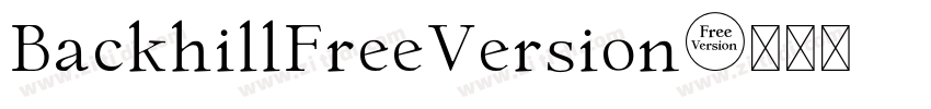BackhillFreeVersion字体转换