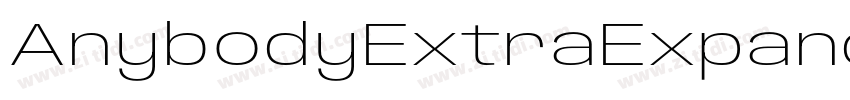 AnybodyExtraExpanded字体转换
