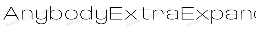 AnybodyExtraExpanded字体转换