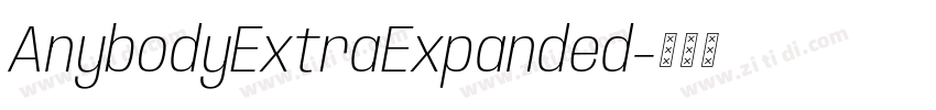 AnybodyExtraExpanded字体转换