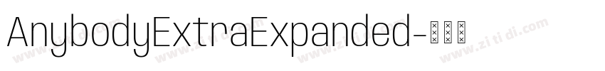 AnybodyExtraExpanded字体转换