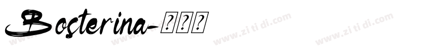 Bosterina字体转换