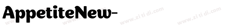 AppetiteNew字体转换