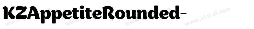 KZAppetiteRounded字体转换