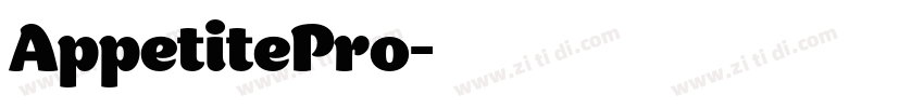 AppetitePro字体转换