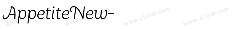 AppetiteNew字体转换