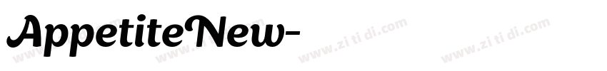 AppetiteNew字体转换