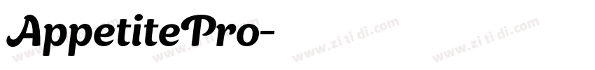 AppetitePro字体转换