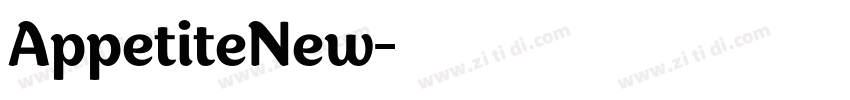 AppetiteNew字体转换