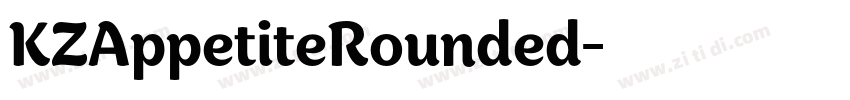 KZAppetiteRounded字体转换