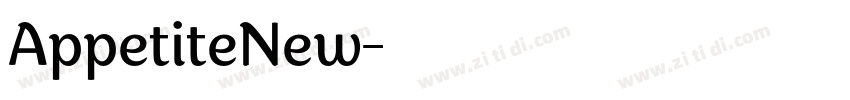 AppetiteNew字体转换