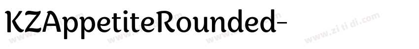 KZAppetiteRounded字体转换