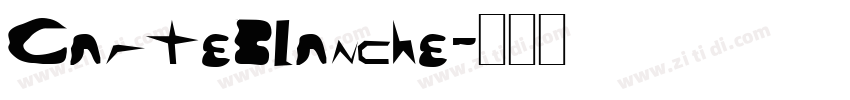 CarteBlanche字体转换