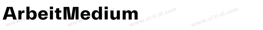 ArbeitMedium字体转换