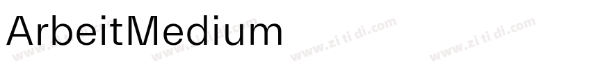 ArbeitMedium字体转换