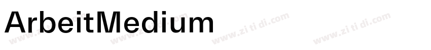 ArbeitMedium字体转换