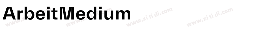 ArbeitMedium字体转换