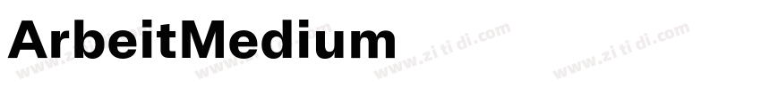 ArbeitMedium字体转换