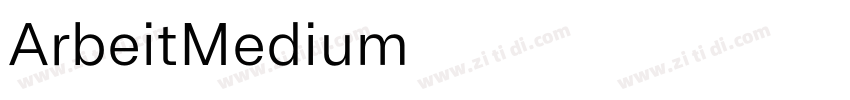 ArbeitMedium字体转换