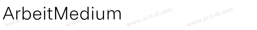 ArbeitMedium字体转换